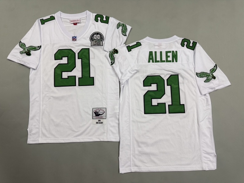 Men 2025 Philadelphia Eagles #21 Allen white Throwback Limited NFL Jersey style 001->philadelphia eagles->NFL Jersey